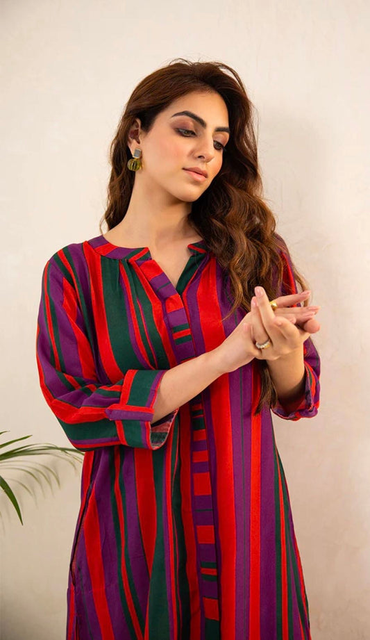 Reyon Fabric Fine Quality Kurti Set