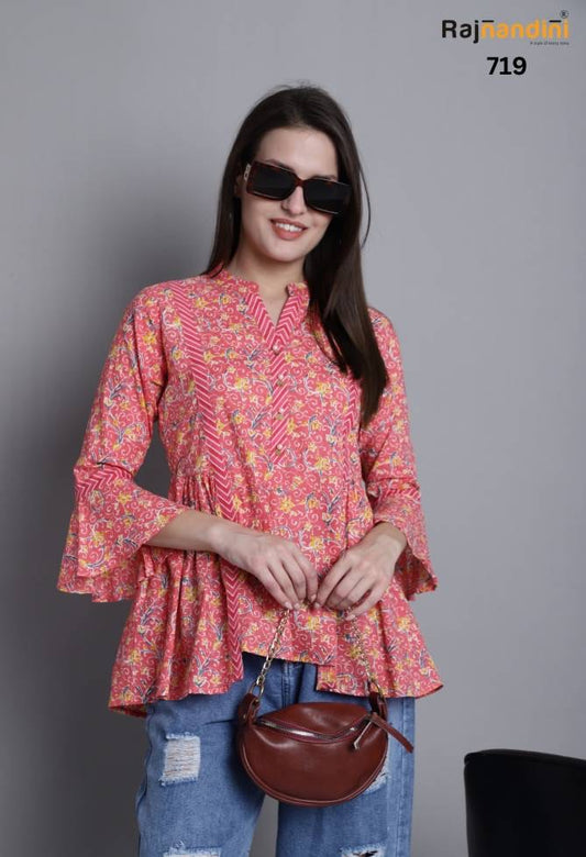 Rajnandini Cotton Printed Ladies Top