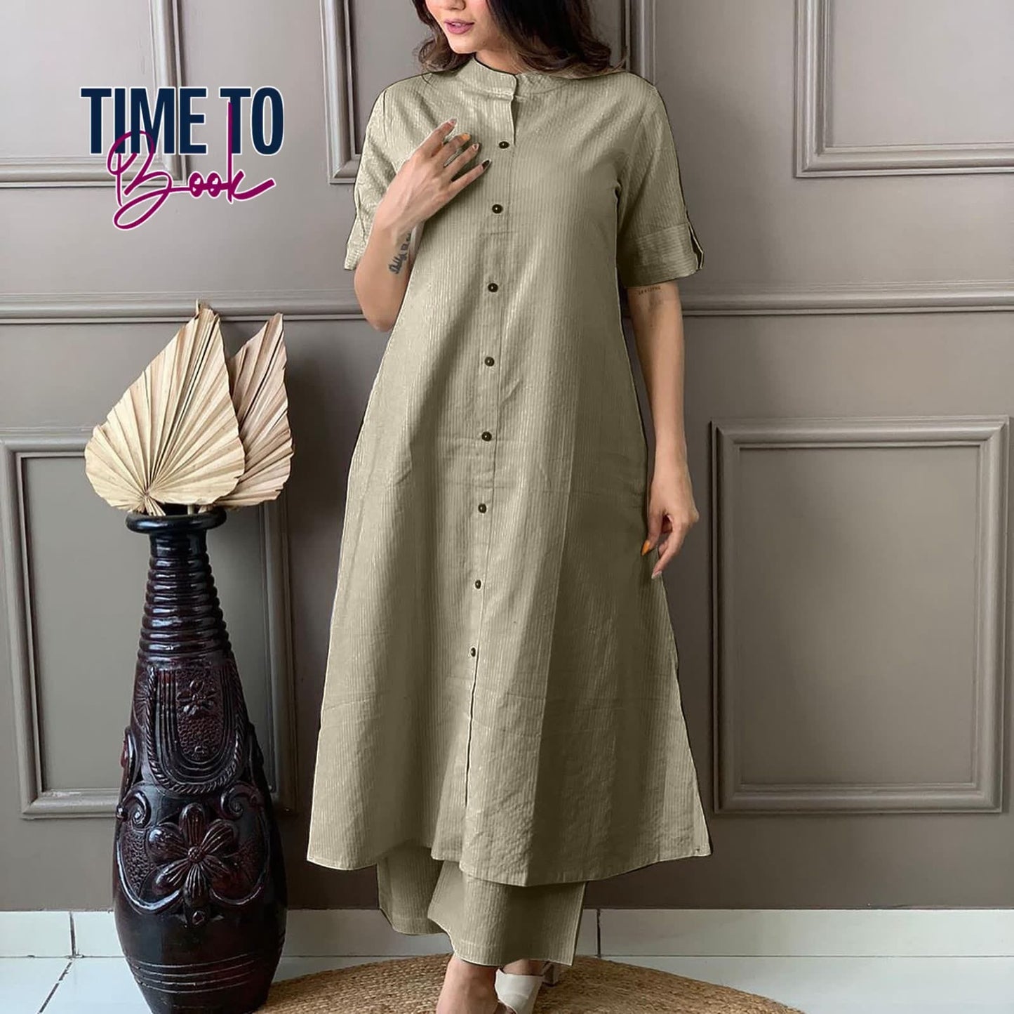 Heavy khata aline kurti & matching pants