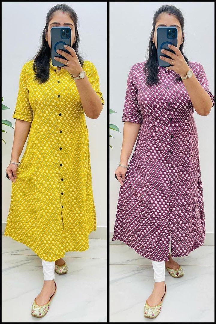 Premium Floral Fine Cotton Kurti Palazzo Set