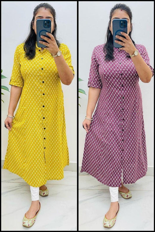 Premium Floral Fine Cotton Kurti Palazzo Set