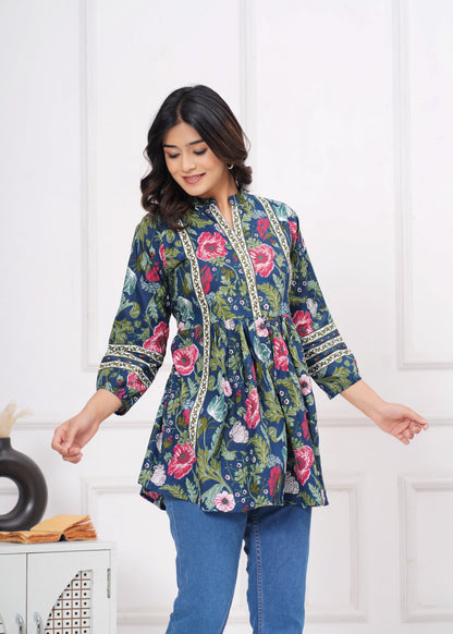 Cotton Top With Beautiful Print