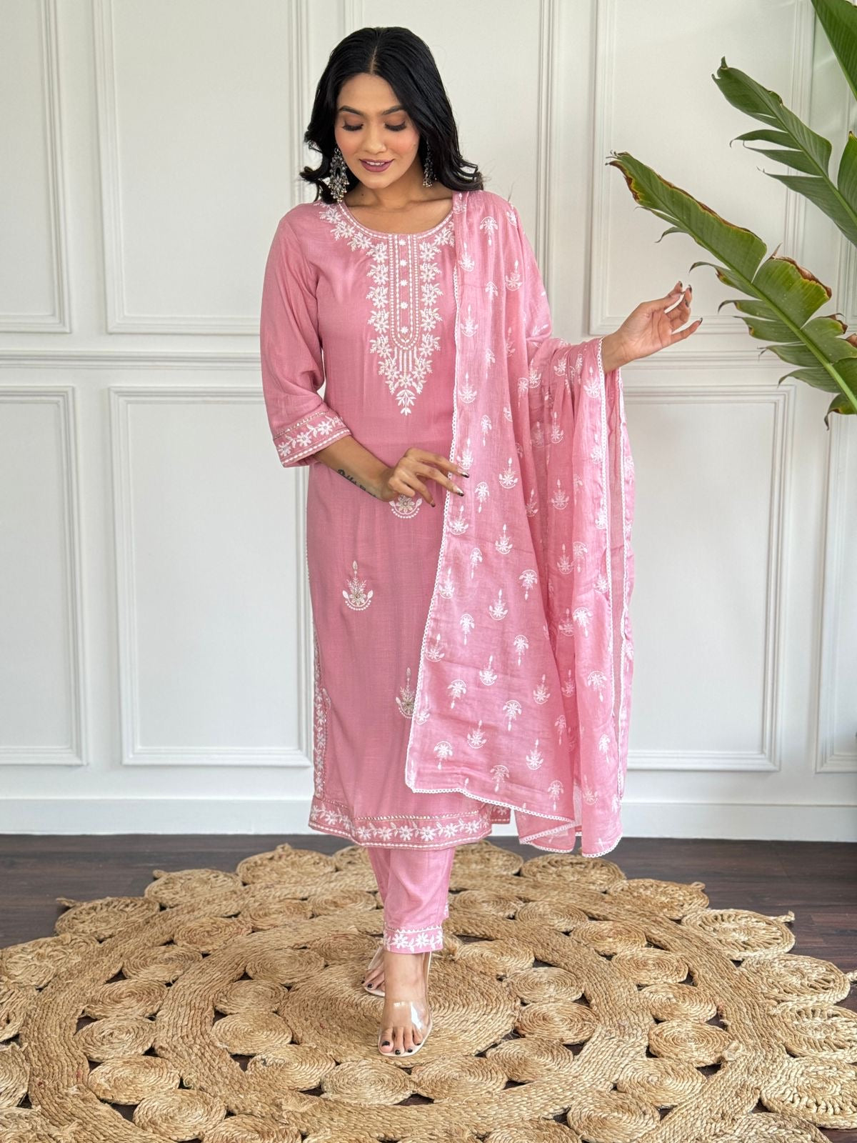 Beautiful Kurta with Heavy Embroidery Suit Set