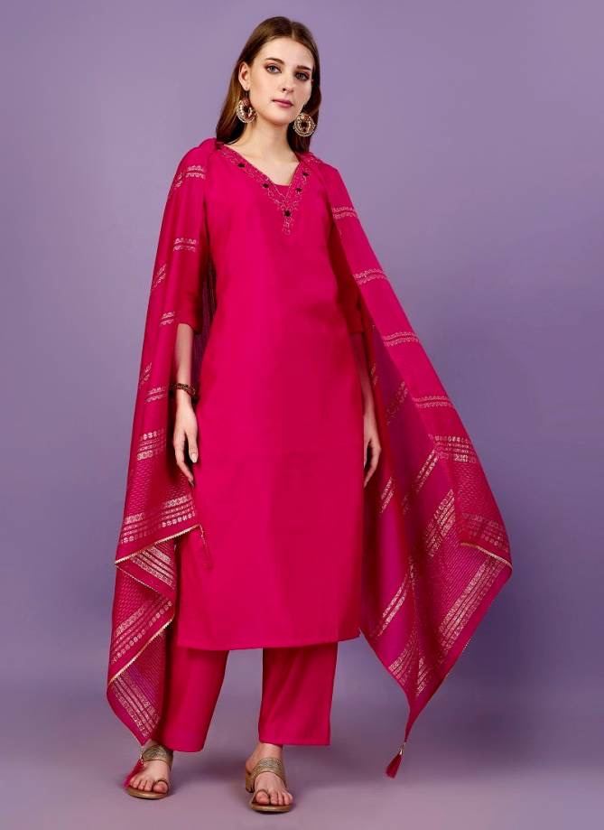 Designer Kurti With Bottom Dupatta