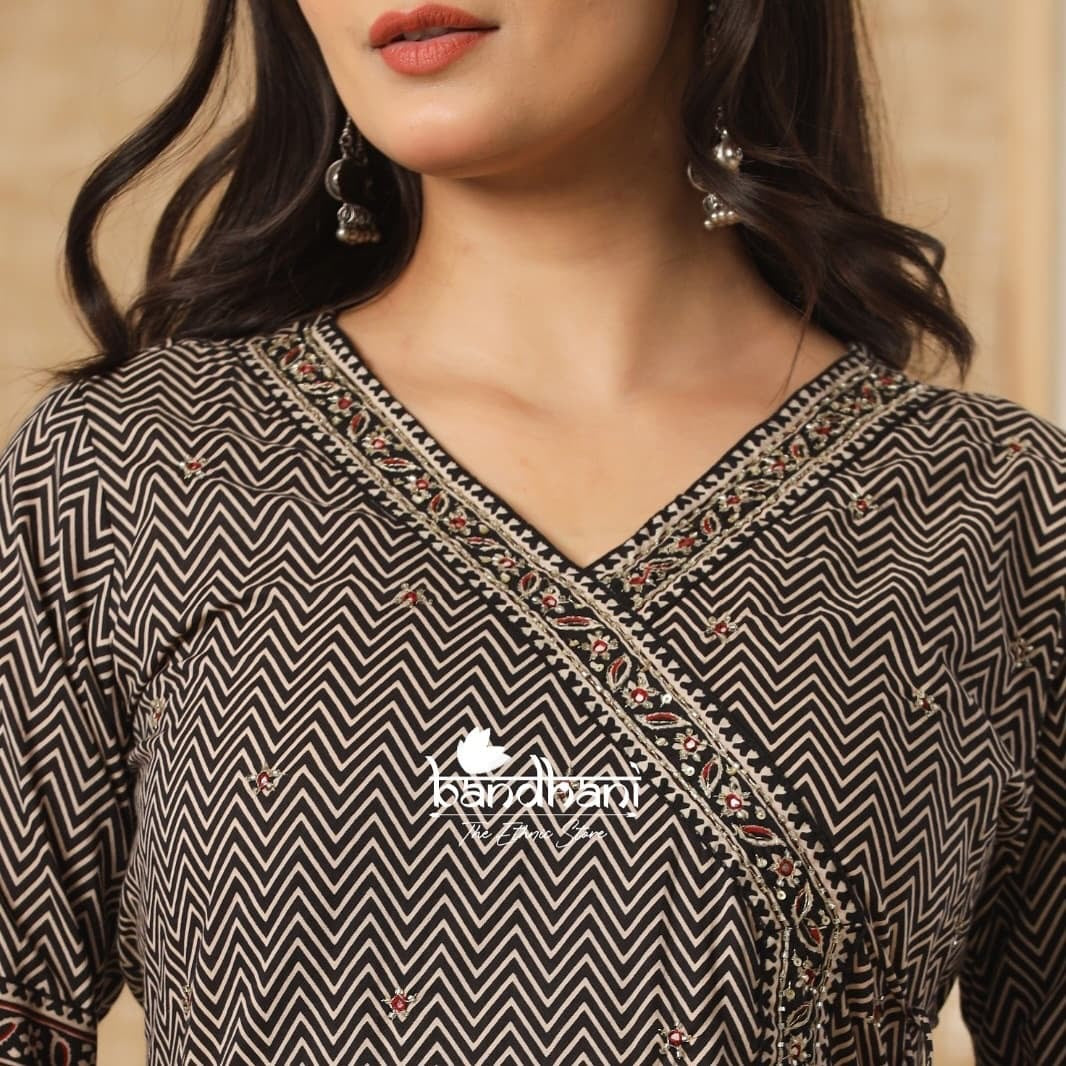 New Anarkali Kurta Set With Cotton Pant & Malmal Dupatta