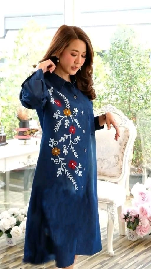 A-line kurti with one side pocket