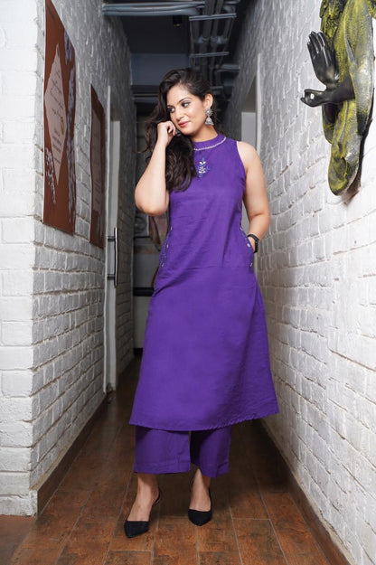 Beautifully Aline Cotton Kurta Set