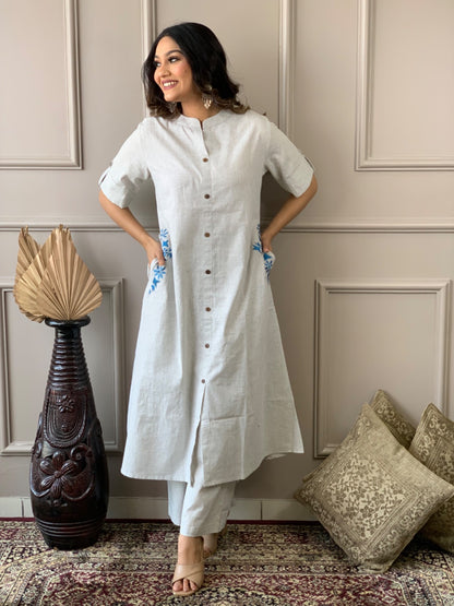 Presenting South Cotton Aline Kurta Set