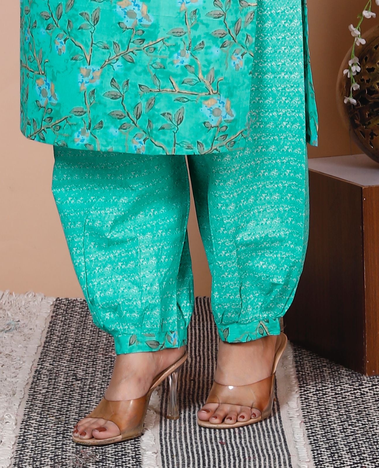 New Printed Suit with Afgani Set