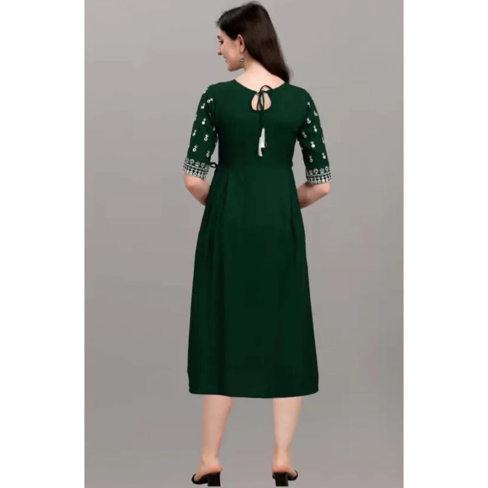 Embroidery Kurti (Green)