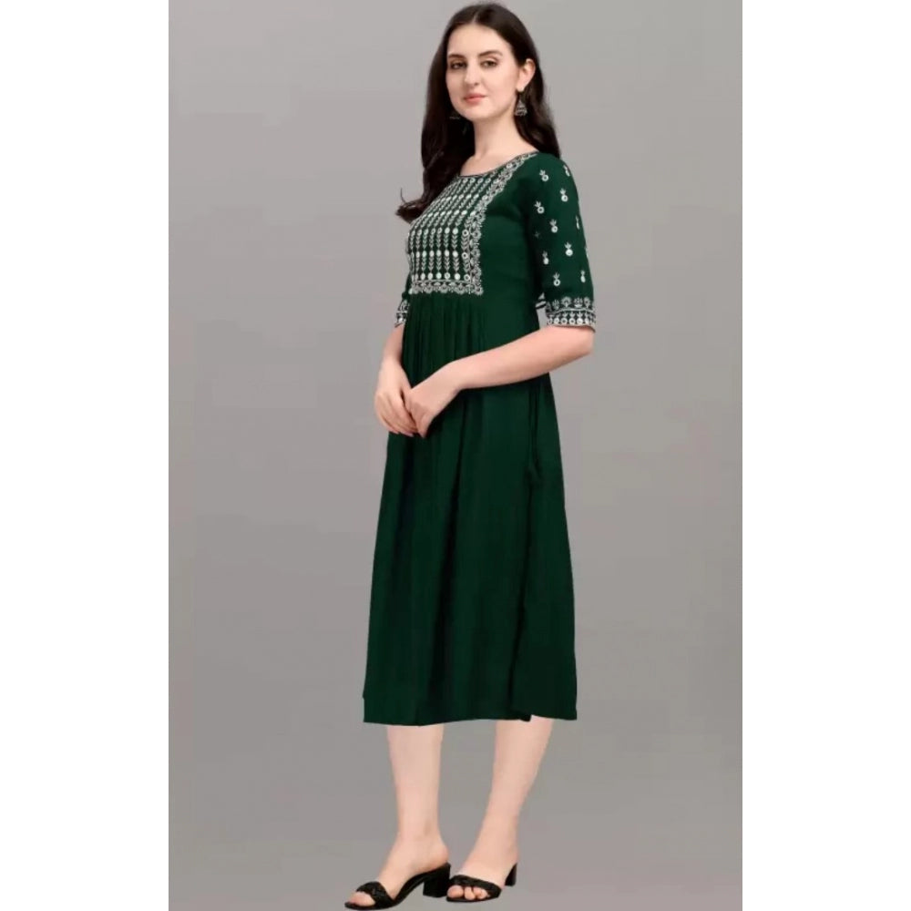 Embroidery Kurti (Green)