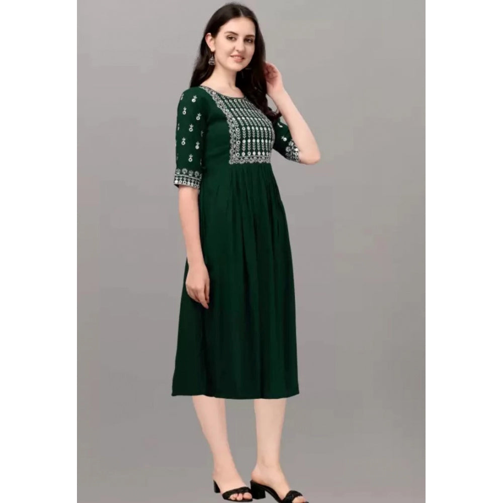 Embroidery Kurti (Green)