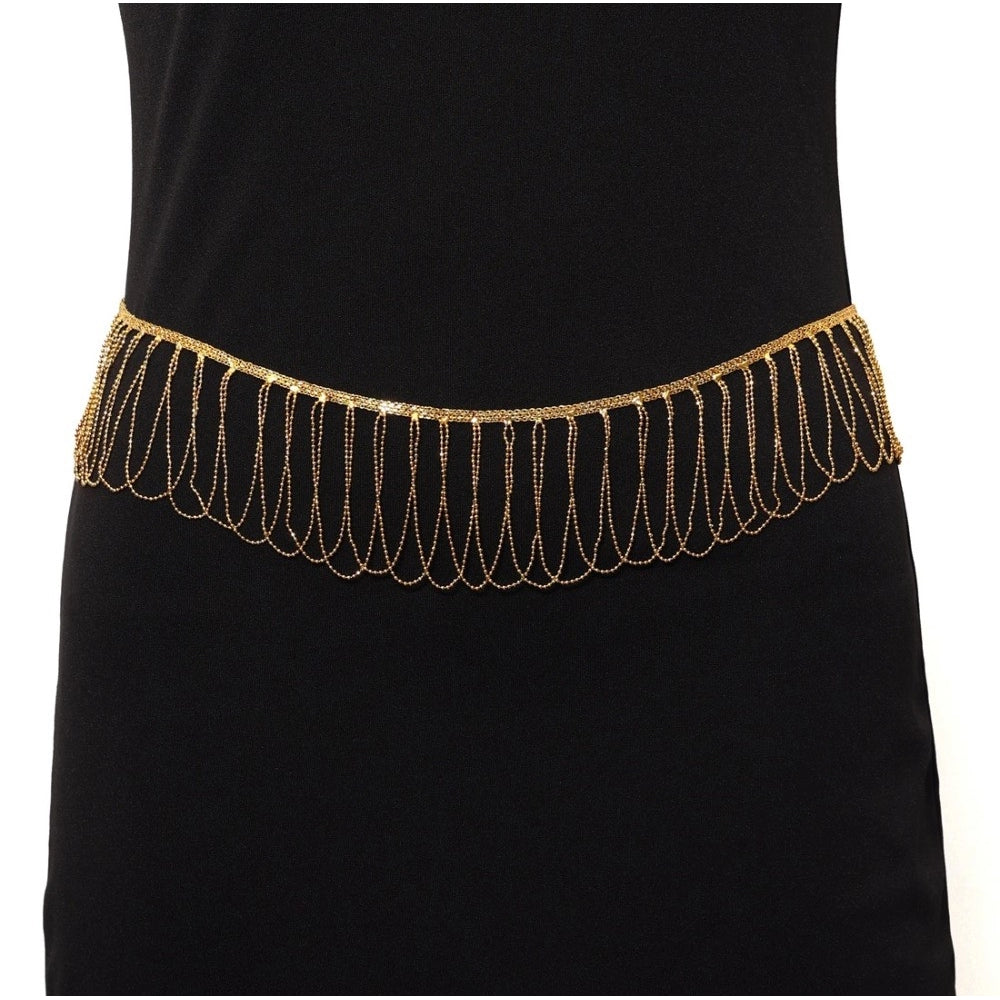 Gold Plated Kamarband Waist Belt For Women//Girls Adjustable Chain