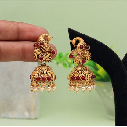 Rani Color Matte Gold Earrings