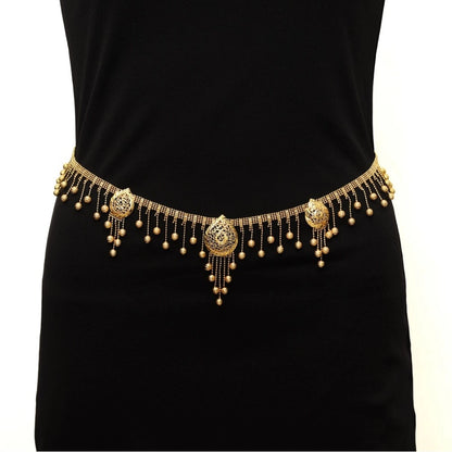 Gold Plated Kamarband Waist Belt For Women//Girls Adjustable Chain