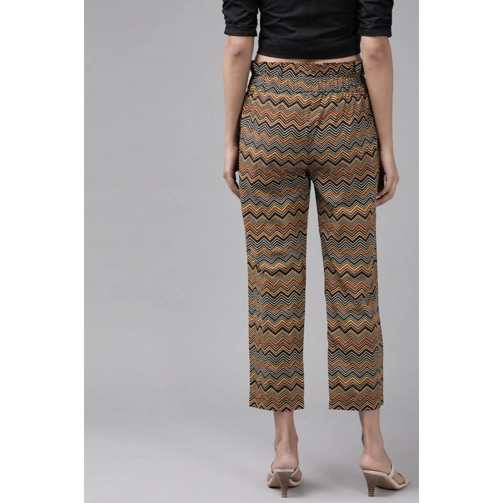 Casual  Printed Cotton Trouser Pant (MultiColor)