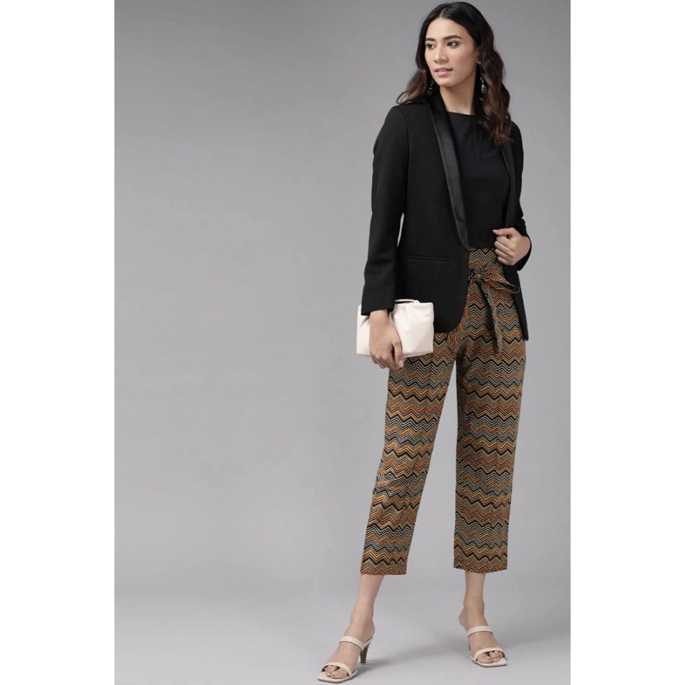 Casual  Printed Cotton Trouser Pant (MultiColor)