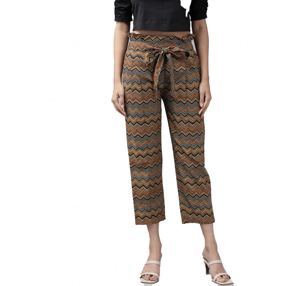 Casual  Printed Cotton Trouser Pant (MultiColor)