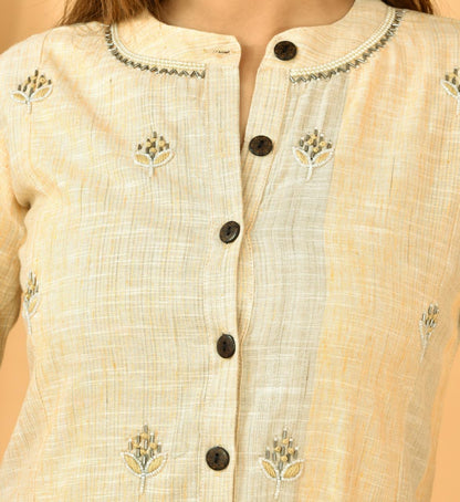 Bombay South Cotton Kurta Paired With Standard Bottom