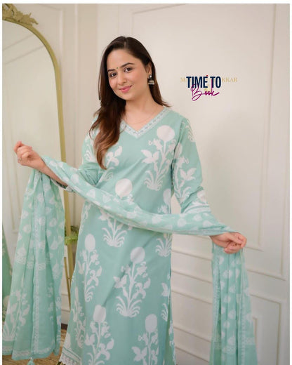 Full Heavy Cotton with Embroidery & Pithan Work