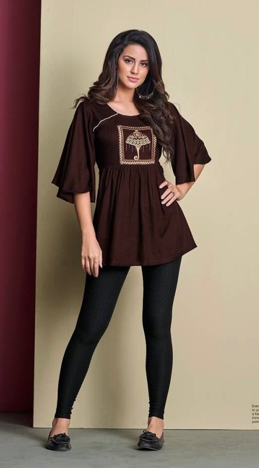 Rayon Ladies Top Western