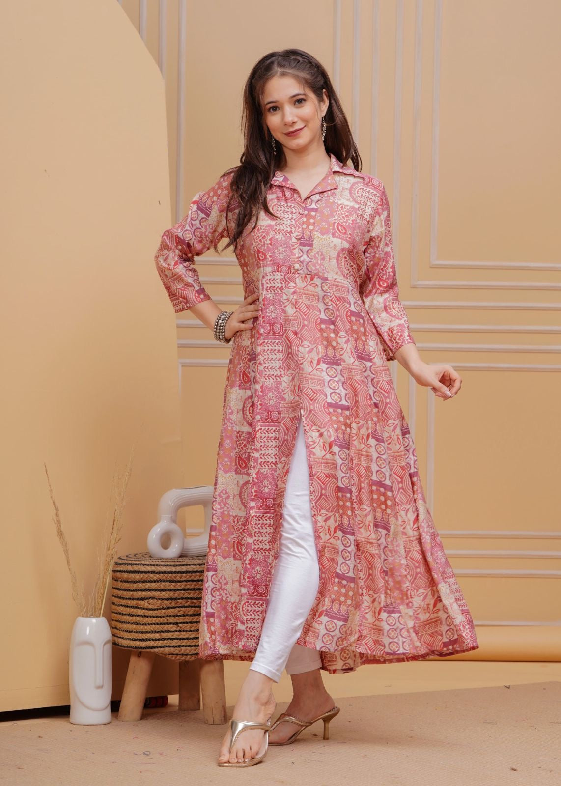 TUNIC STYLE LONG KURTI SET