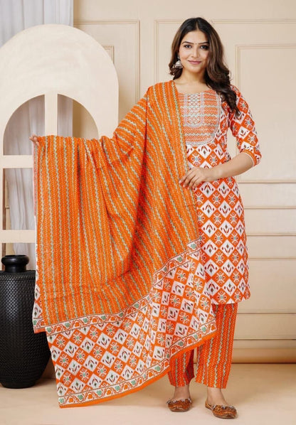 Trust Our Classic Comfortable Jaipur Print Cotton Set