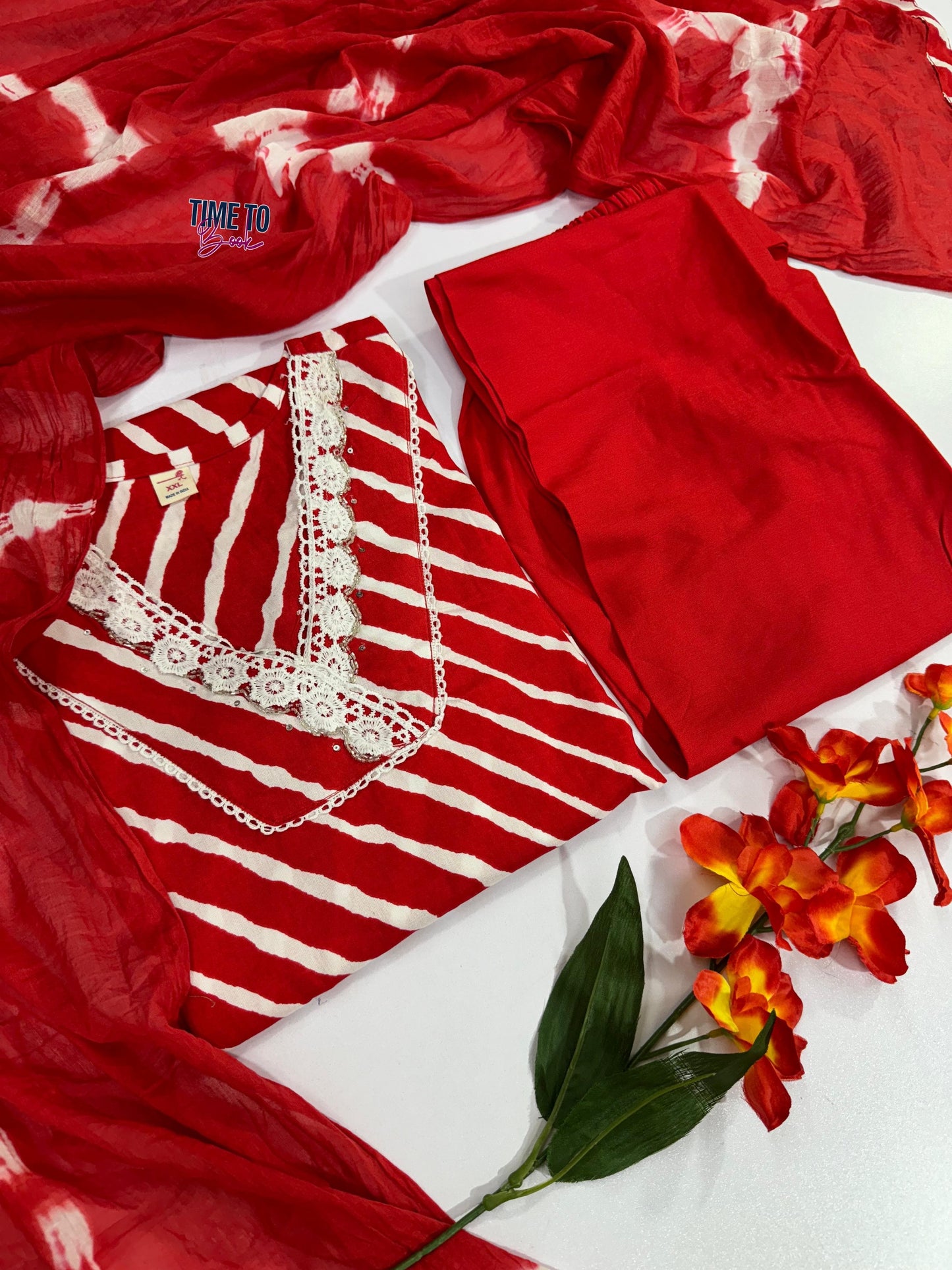 Beautiful Heavy Lahariya Suit Set