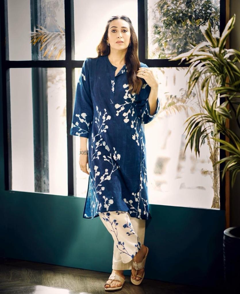 Indigo Khejri Abha Kurta Set