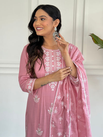 Beautiful Kurta with Heavy Embroidery Suit Set