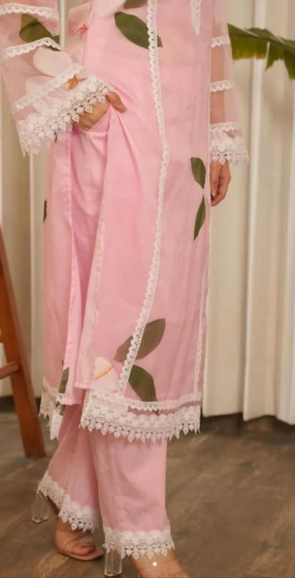 PURE COTTON KURTI WITH BEAUTIFUL PANT AND DUPATTA