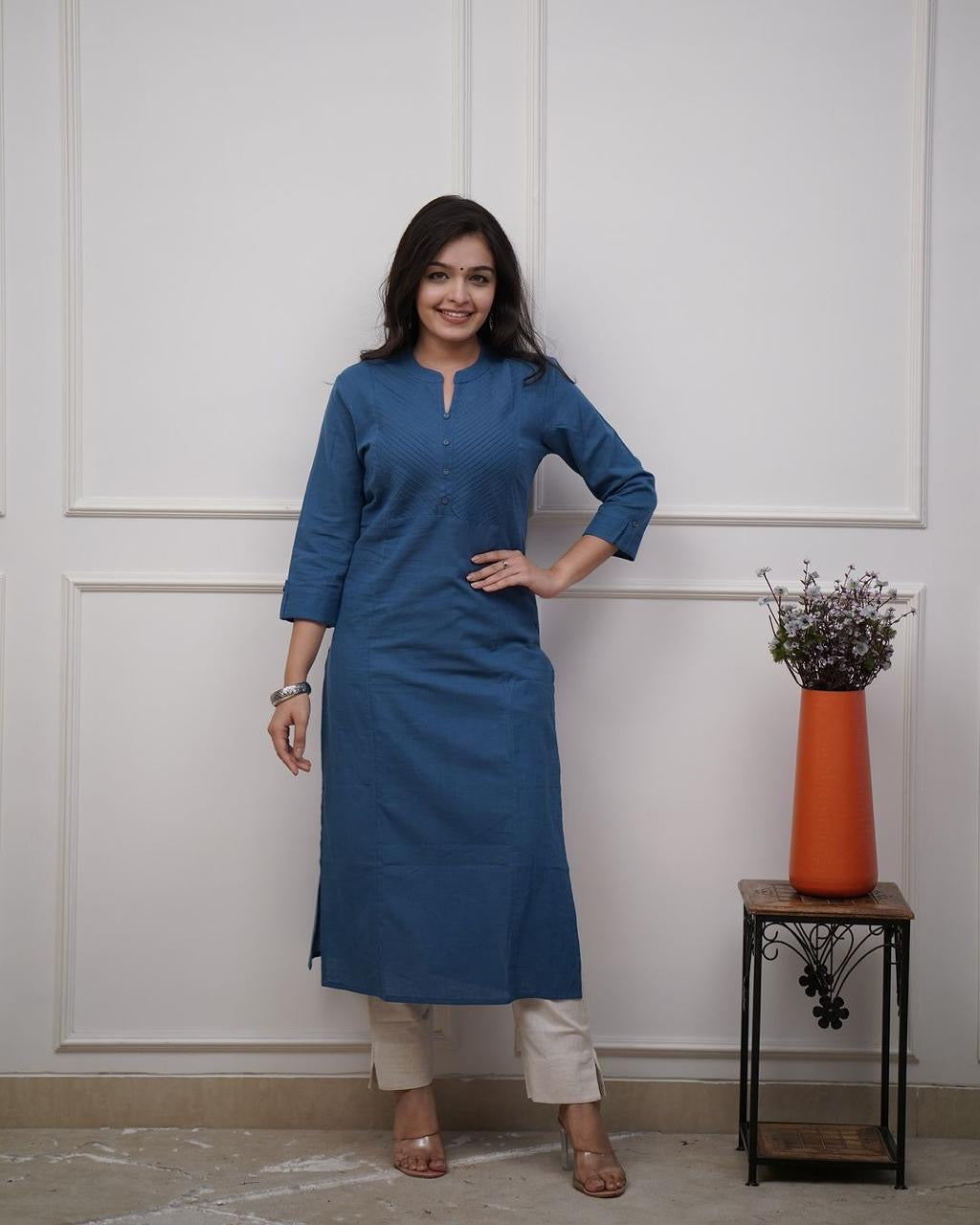 All Day Comfort & Trendy Look Kurti Pant Set