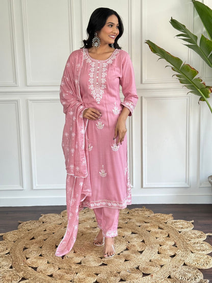 Beautiful Kurta with Heavy Embroidery Suit Set