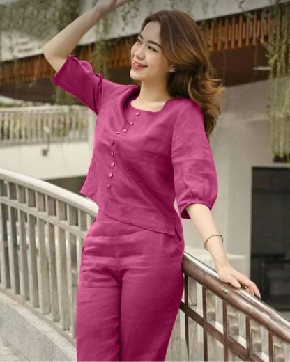 Finest Cotton Flex & Bold Shade of Full Sleeves Co-Ord set