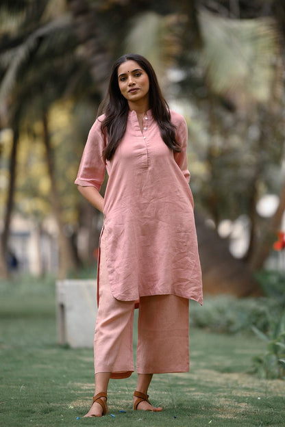 A-line Shape Kurti with Plazzo