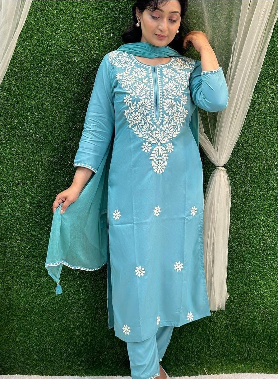 Fully Embroidered Work Elegant Suit Set