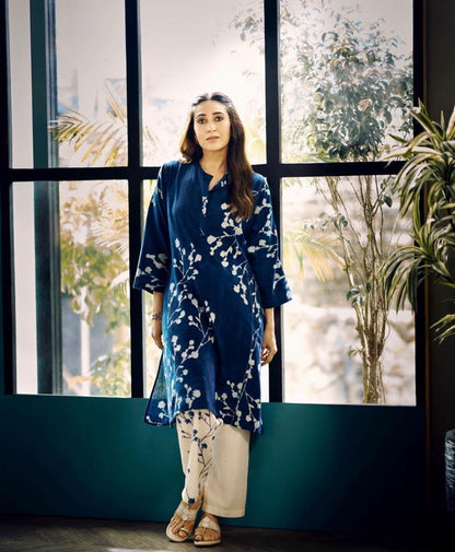 Indigo Khejri Abha Kurta Set