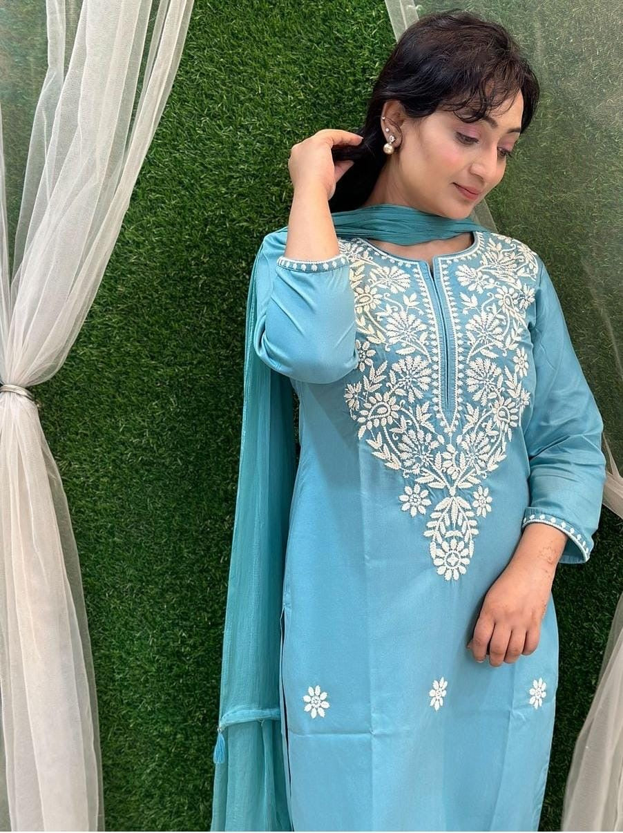 Fully Embroidered Work Elegant Suit Set