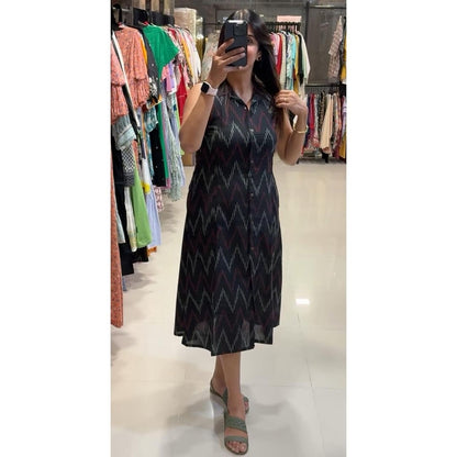 Vibrant Ikat One - Piece Dress