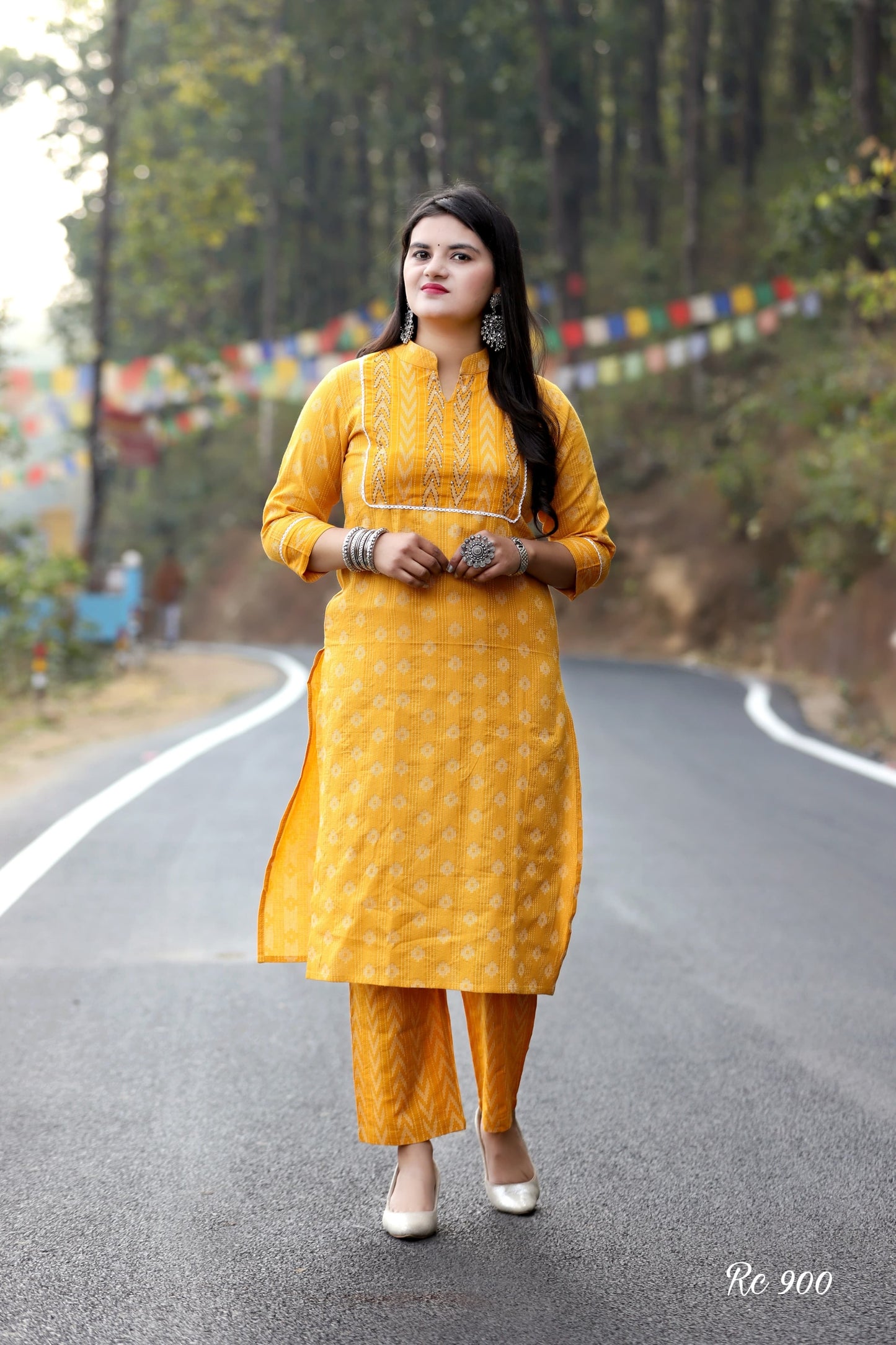 Heavy kantha Handwork kurti set