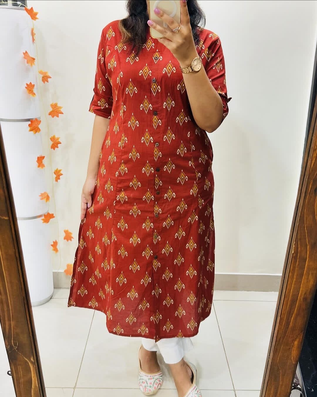 Premium Floral Fine Cotton Kurti Palazzo Set