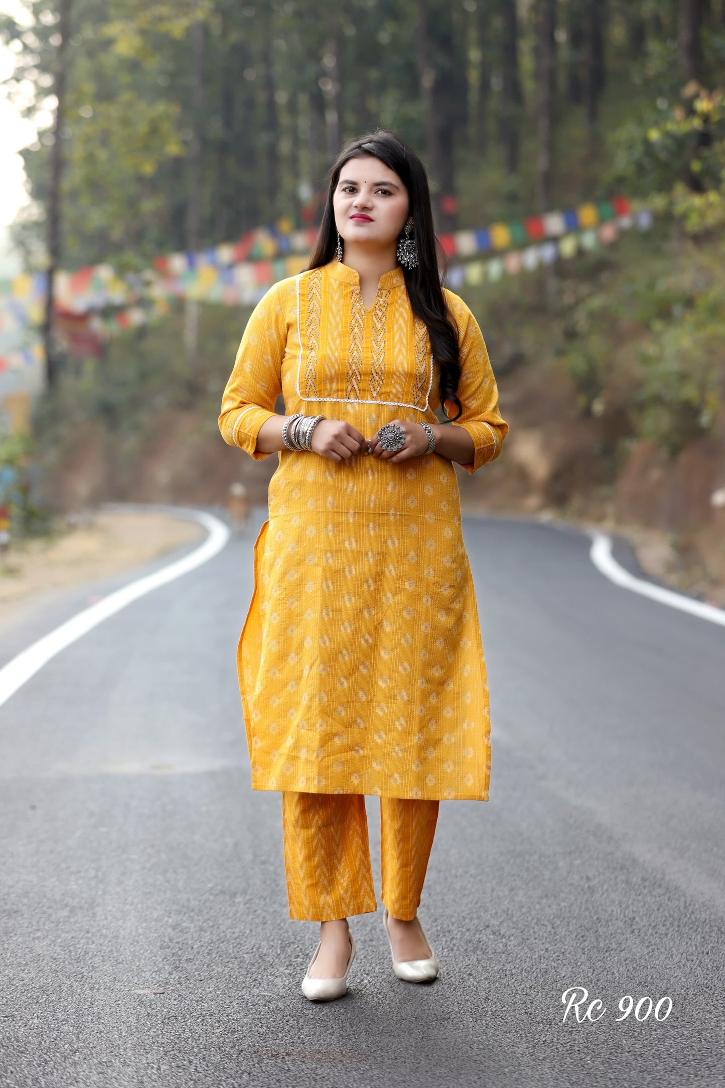 Heavy kantha Handwork kurti set