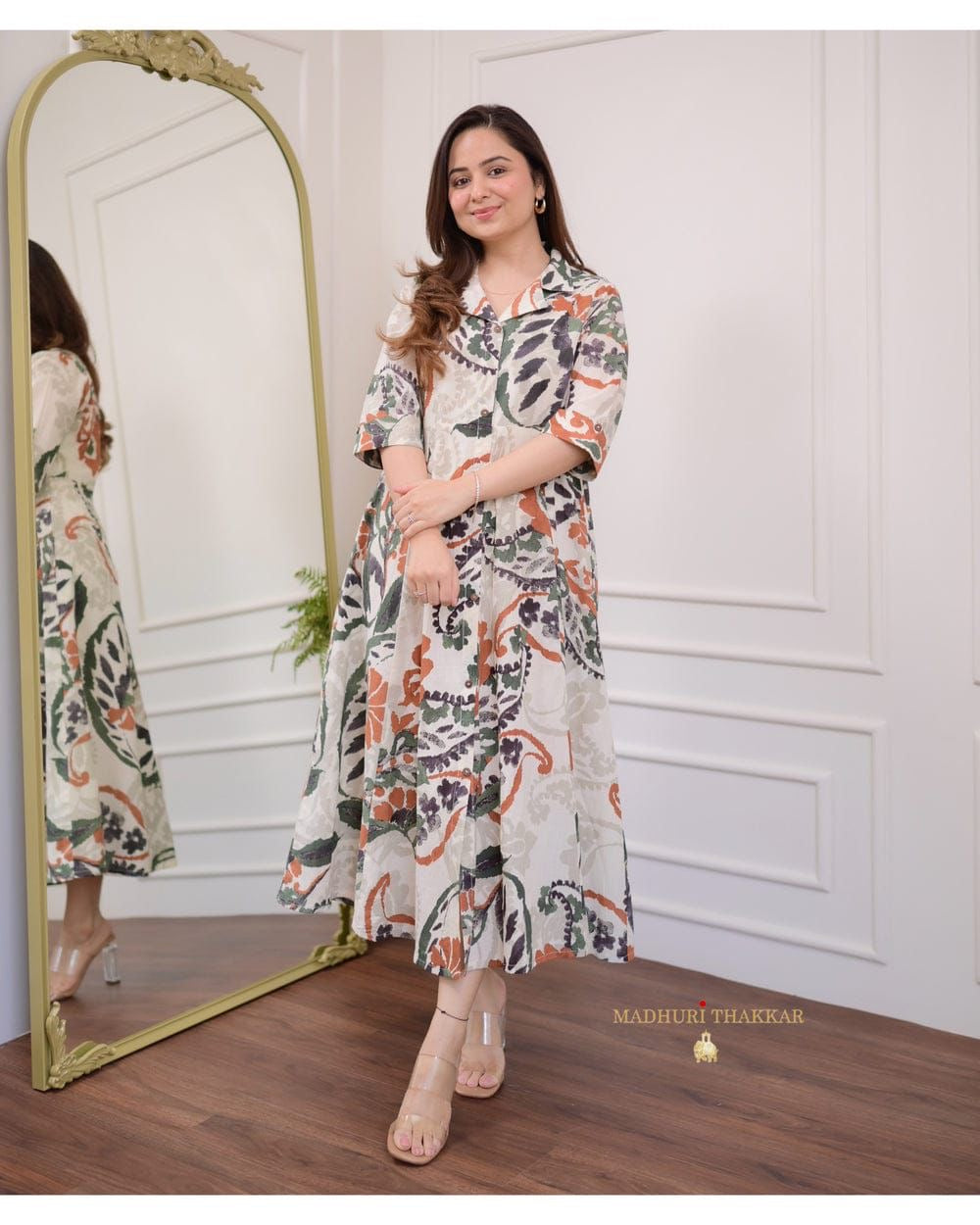 Cotton Party Wear Look Gown