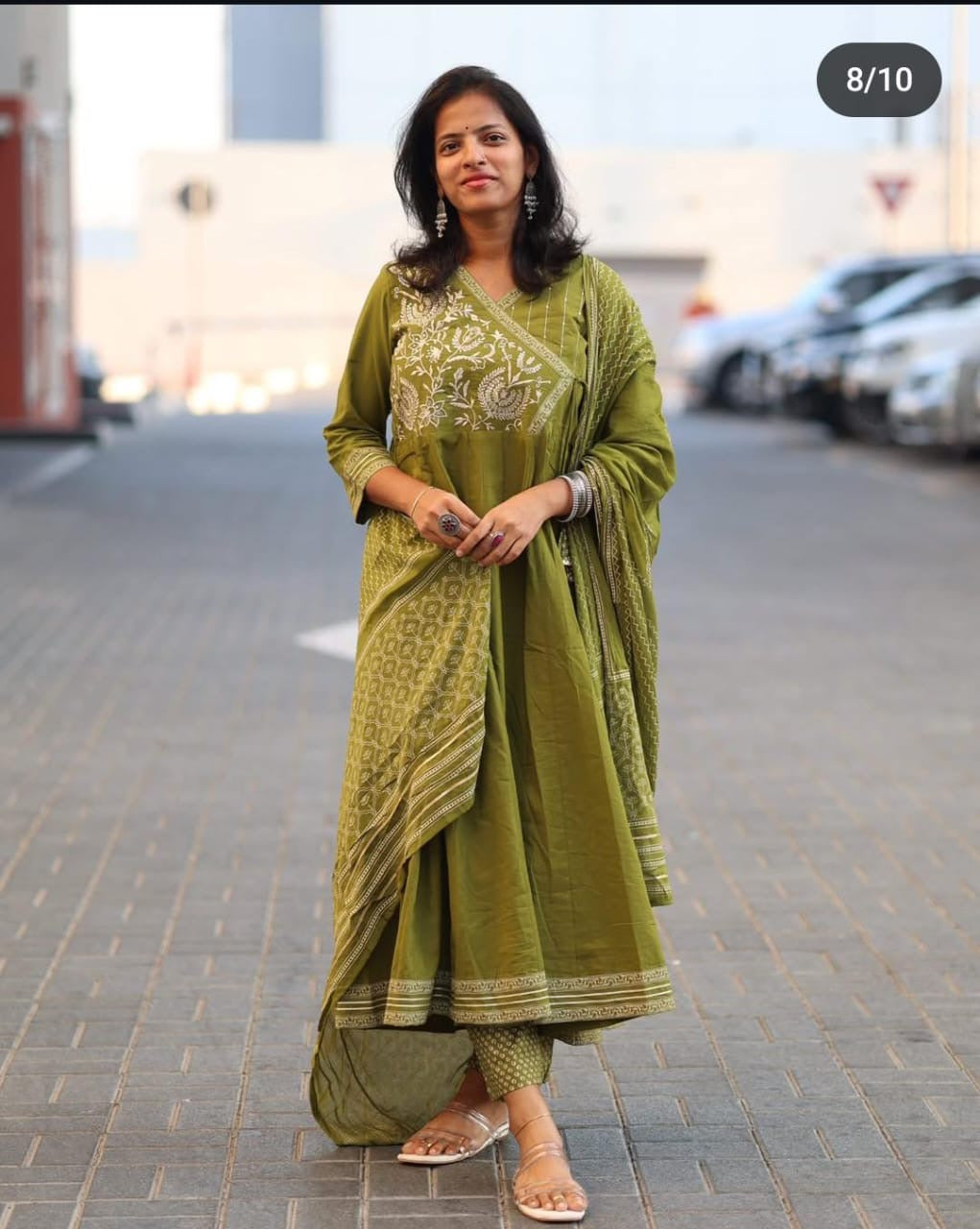 Angrakha Suit Set Trending Styling in Famous Floral Embroidery