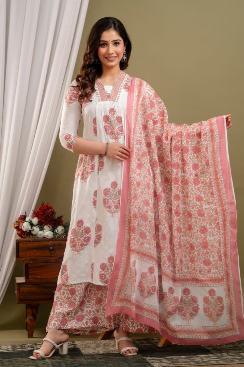 Kali Style Malmal Dupatta Palazzo