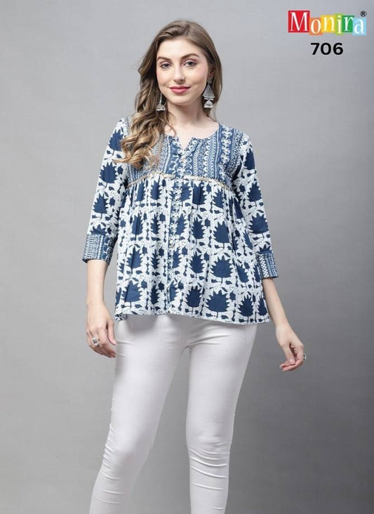 Rajnandini Cotton Printed Top