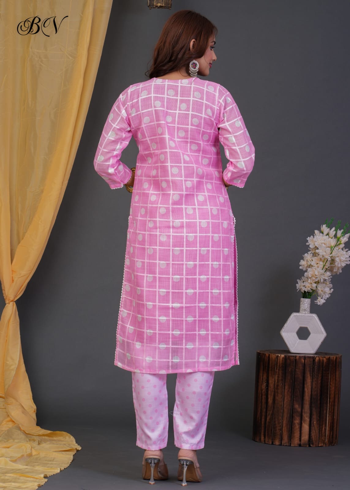 LINEN COTTON WITH LINING SUIT SET